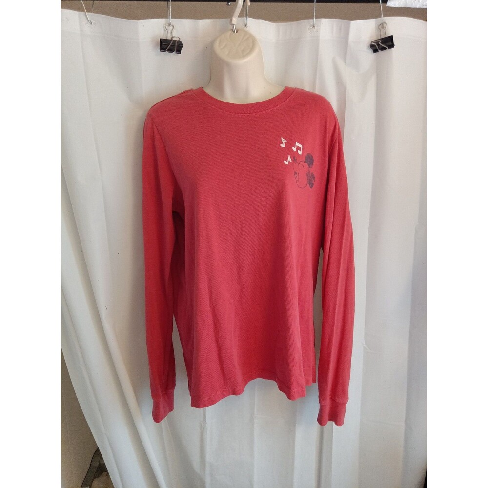 Vintage Single Stitch Disney Mickey Mouse The One And Only Embroidered Red XS